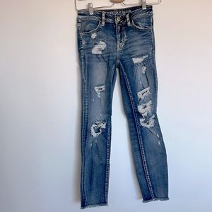 American Eagle Super Stretch Jegging Crop Jeans size 0 regular